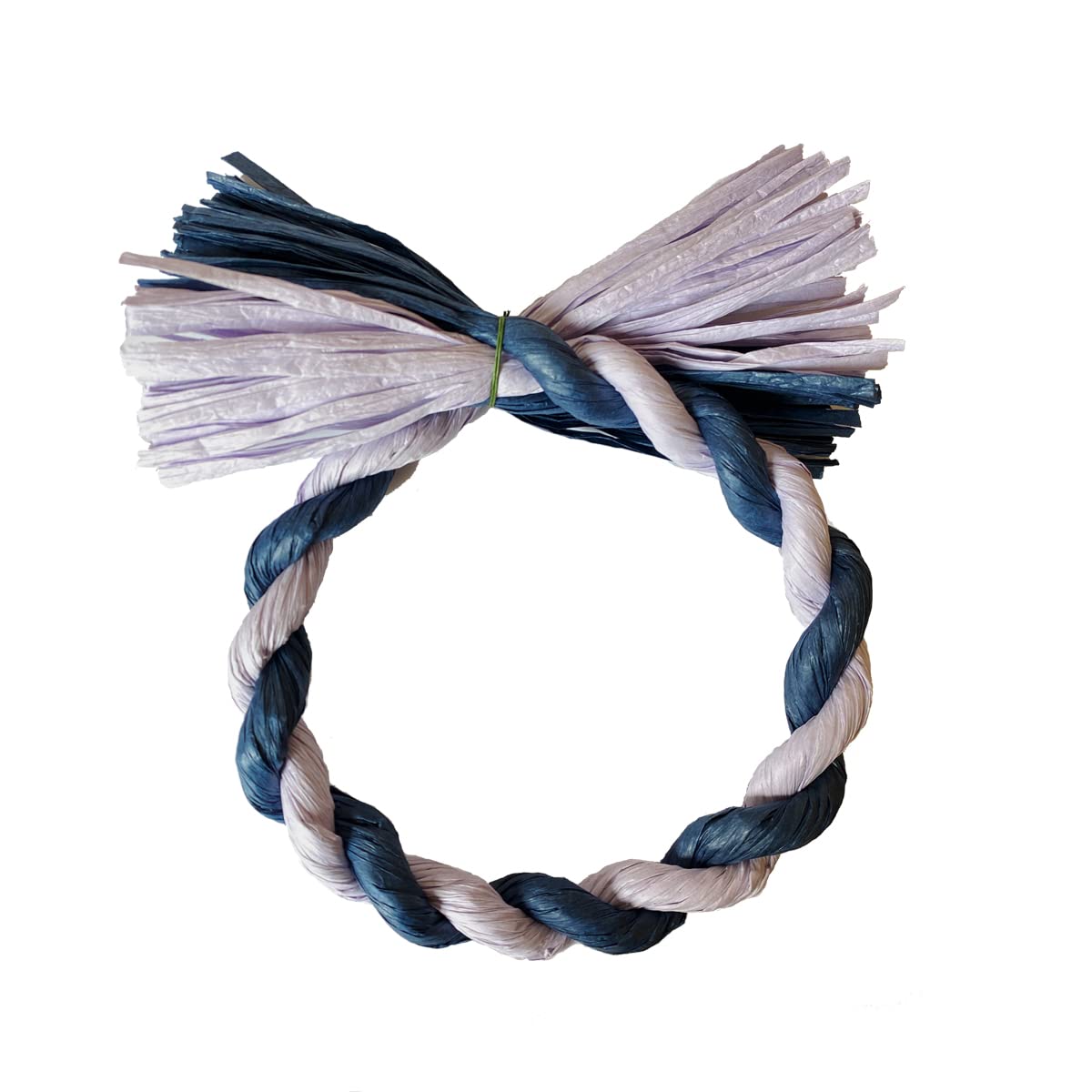 Amazon.co.jp: しめ縄 材料 リース 土台 カラー 18cm 丸型 (2本編み 紺